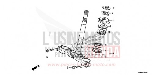 PIANTONE STERZO CB1000RF di 2015